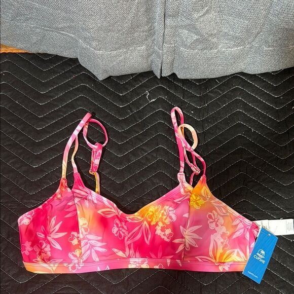 Cupshe Tropical Pink and Yellow Bikini - Picture 2 of 8